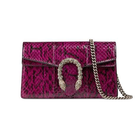 Dionysus super mini snakeskin bag 